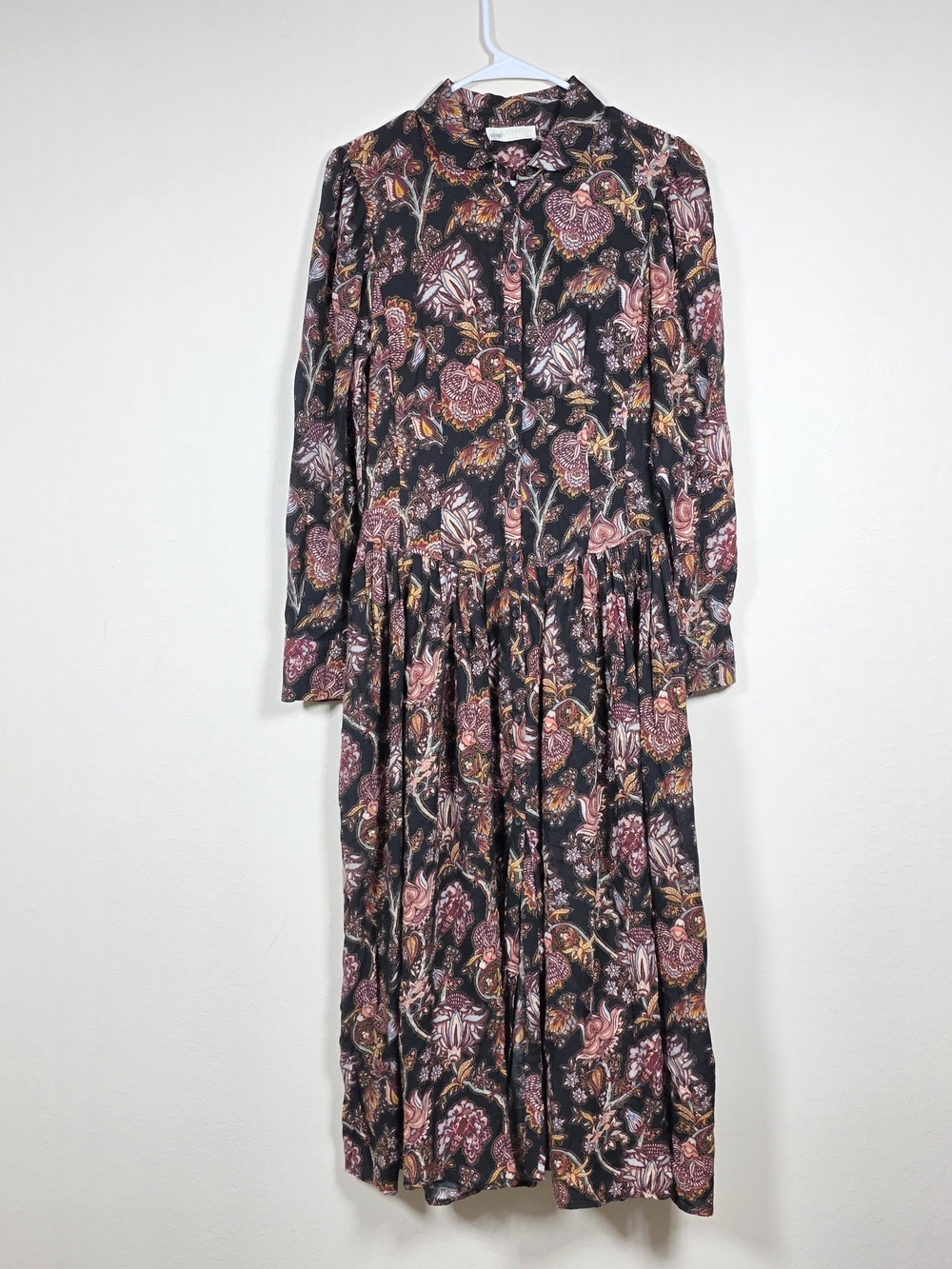 ULLA JOHNSON CELIA PAISLEY COLLARED DRESS SIZE 2 MSRP $750 - Picture 4 of 11